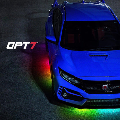 AURA Exterior Pack Bundle (Grille LED Kit - Bluetooth Enabled APP + DreamColor Underglow LED Kit + Photon RGB Rock Light Kit)