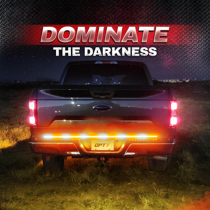 60-Inch Double Row LED Tailgate Warning Light Bar