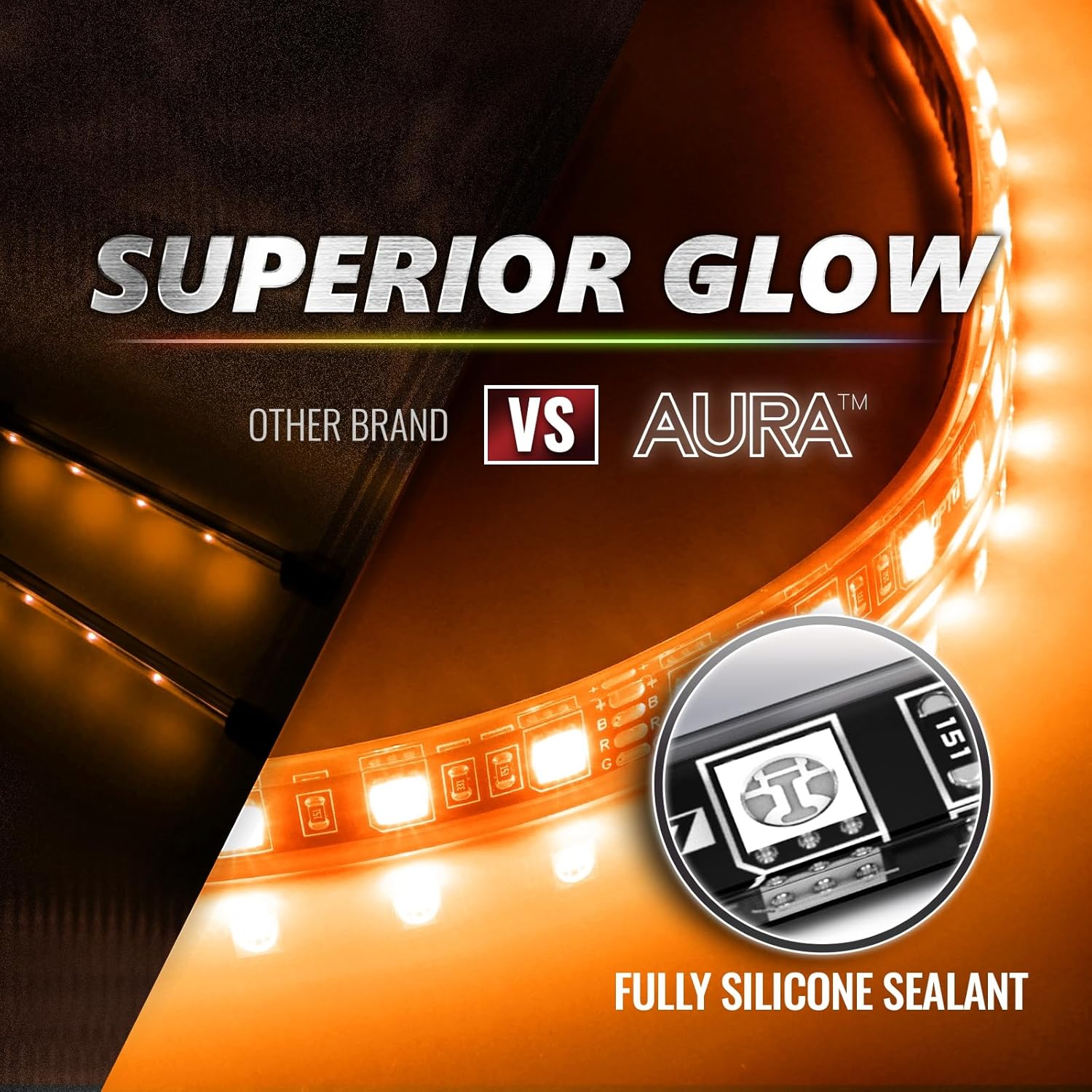 AURA PRO Under The Hood Bundle ( Interior LED Kit + Engine bay LED Kit + Grille LED Kit ) - Bluetooth Enabled APP