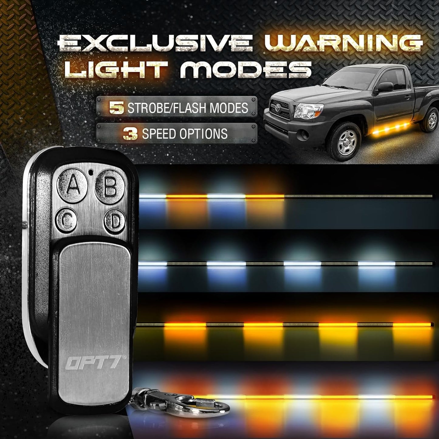 Sidekick Running Board Light 2PC 48-Inch with Warning Mode