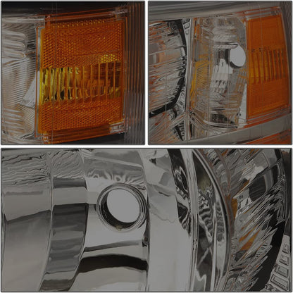 Dna Motoring Hlohcsil07smam Smoke Lens Amber Headlights Compatible With 0713 Silverado 1500
