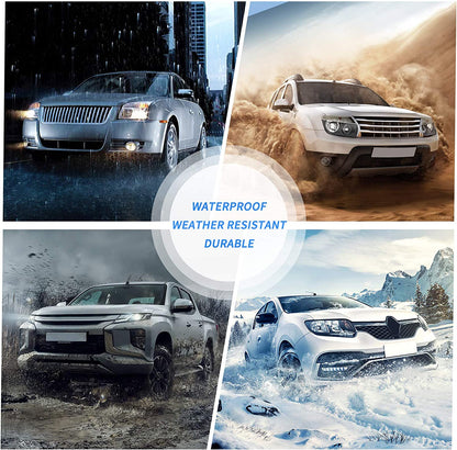 2004-2008 Ford F150 Headlights With Smoked Lens Chrome Housing Reflector