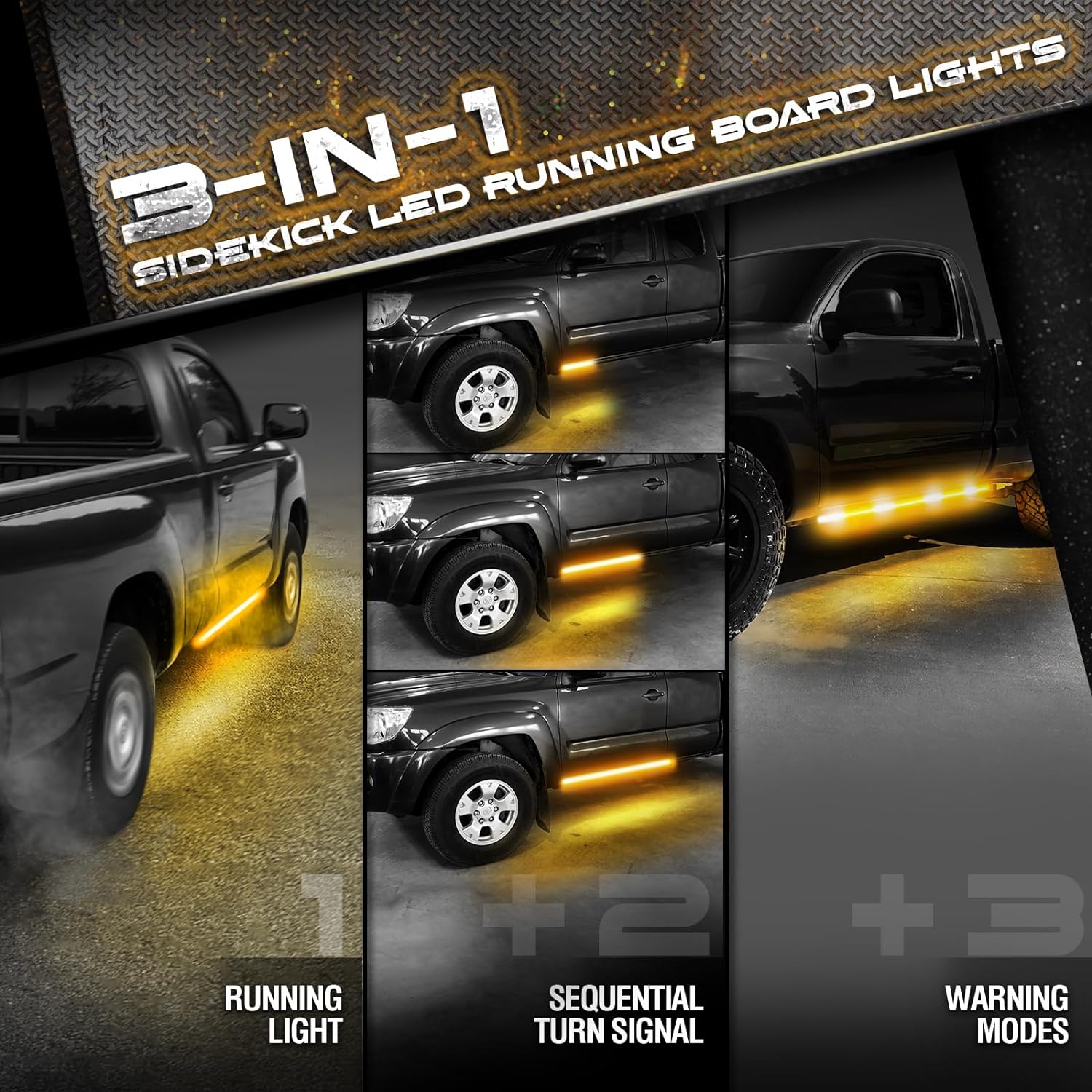 Sidekick Running Board Light 2PC 48-Inch with Warning Mode