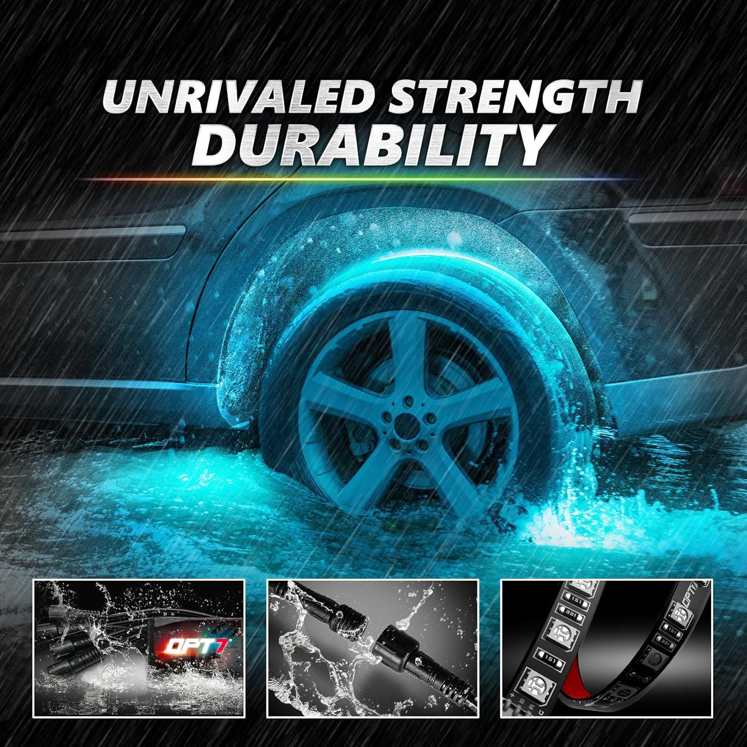 AURA PRO Exterior Pack Bundle (Grille LED Kit + Wheel Well Kit + DreamColor Underglow LED Kit) - Bluetooth APP and Remote Controlled