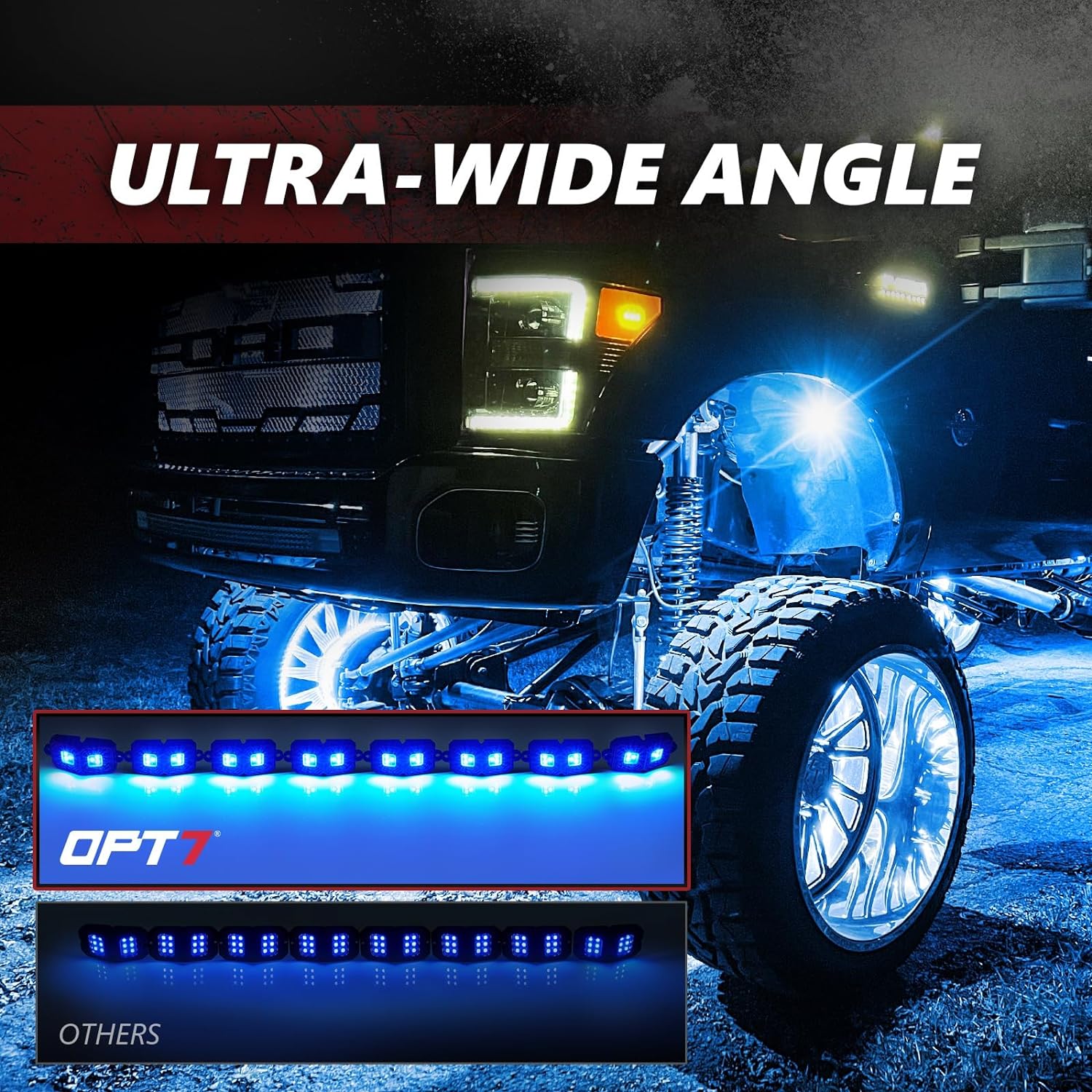 AURA Exterior Pack Bundle (Grille LED Kit - Bluetooth Enabled APP + DreamColor Underglow LED Kit + Photon RGB Rock Light Kit)