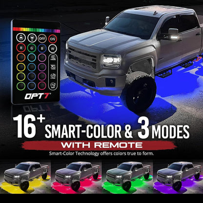 AURA LED Lighting Kit for Truck Bundle (Quantum LED Rocklight + Underglow LED Kit + Sidekick LED Kit ) - Remote Control