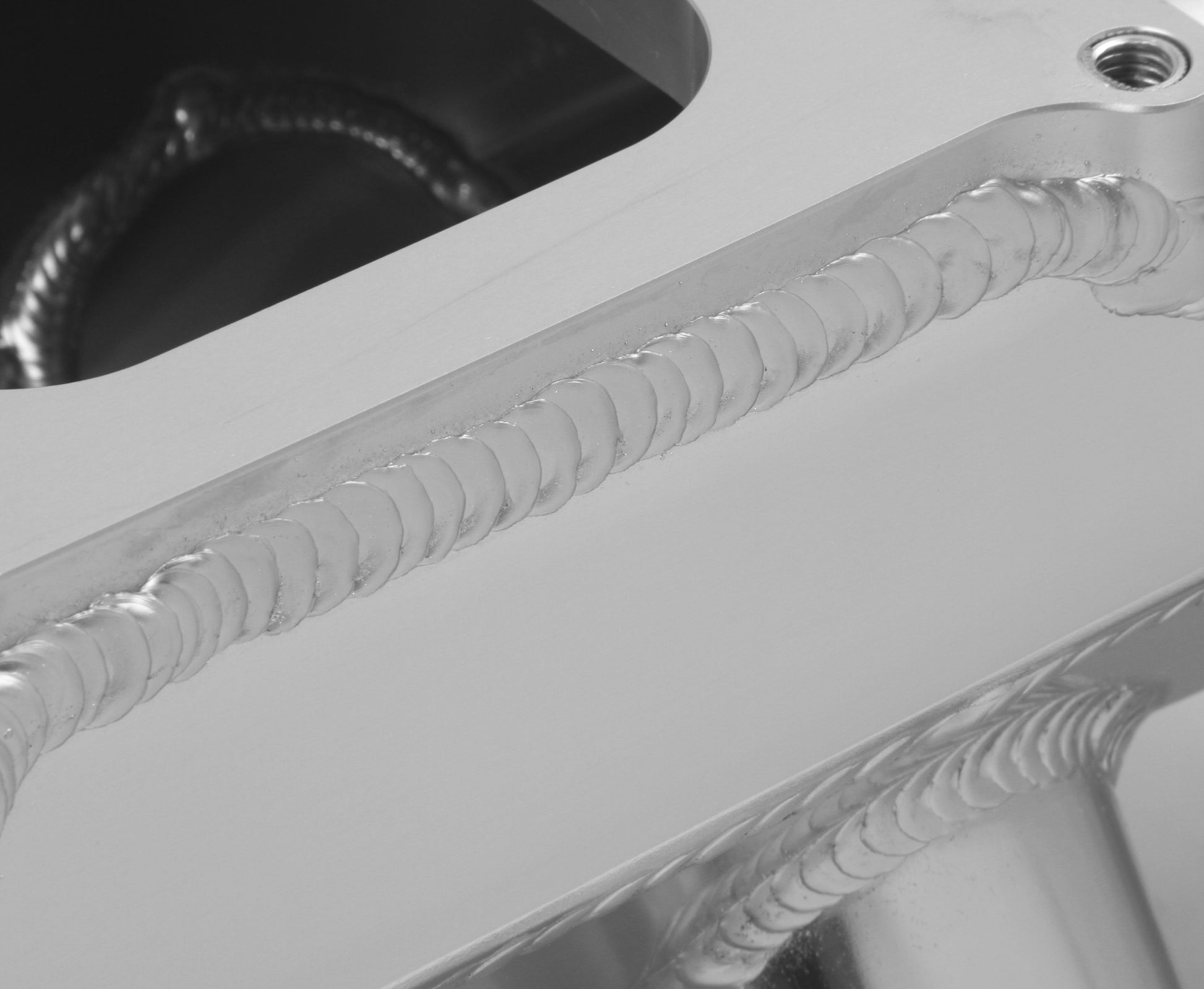 Hi-Ram Sheet Metal Fabricated Intake Manifold LS1/LS2/LS6 Single Plane EFI + Fuel Rail Kit Silver with Sniper EFI logo