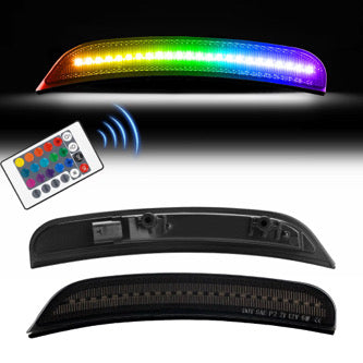 CHARGER 15-23 FRONT/REAR RGB DYNAMIC LED SIDE MARKERS w/ REMOTE