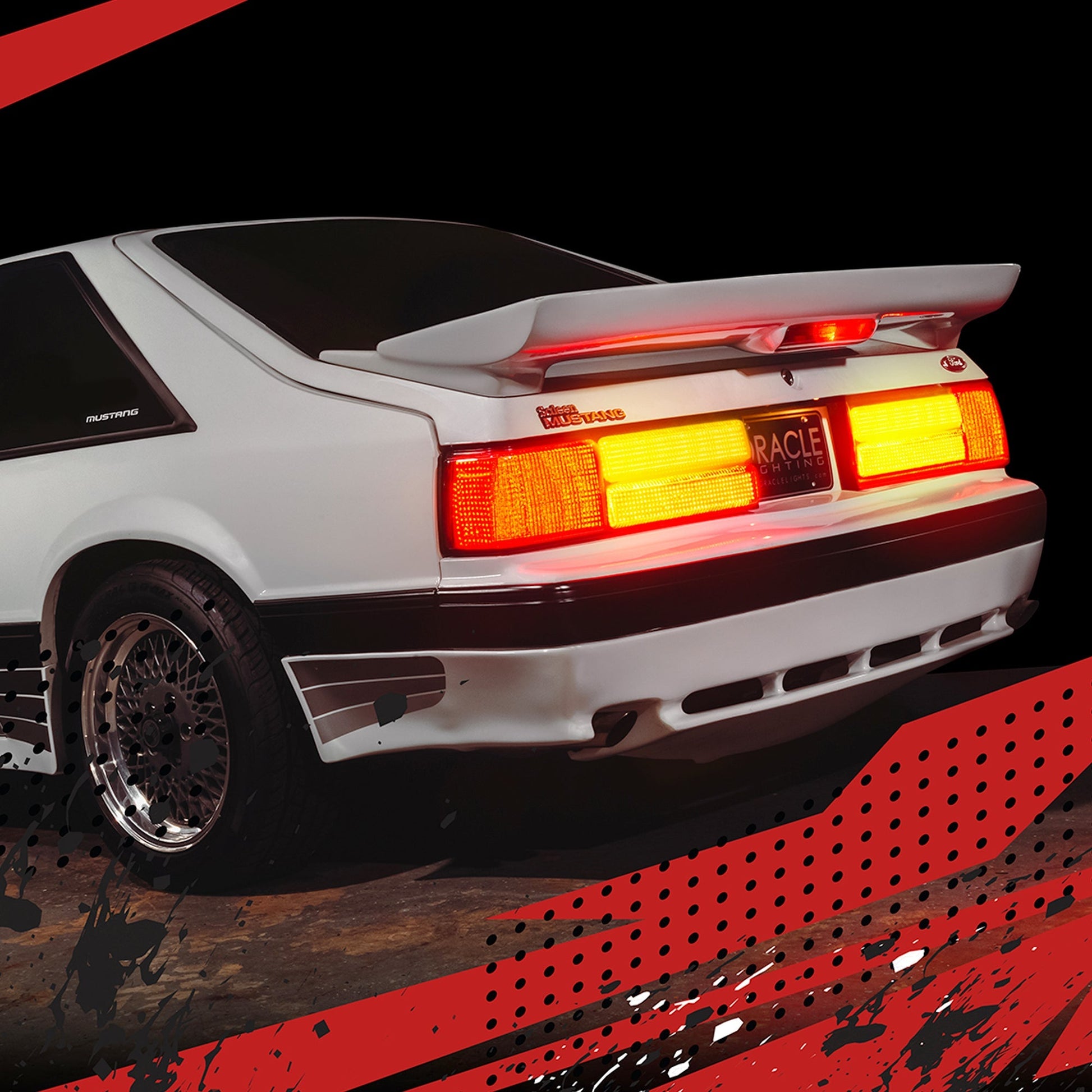 1987-1993 Ford Mustang LX Sequential LED Tail Light Conversion Kit - Plug & Play