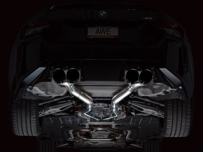 AWE Tuning 23-24 BMW G87 M2 Track Edition Exhaust - Diamond Black Tips 3020-43487