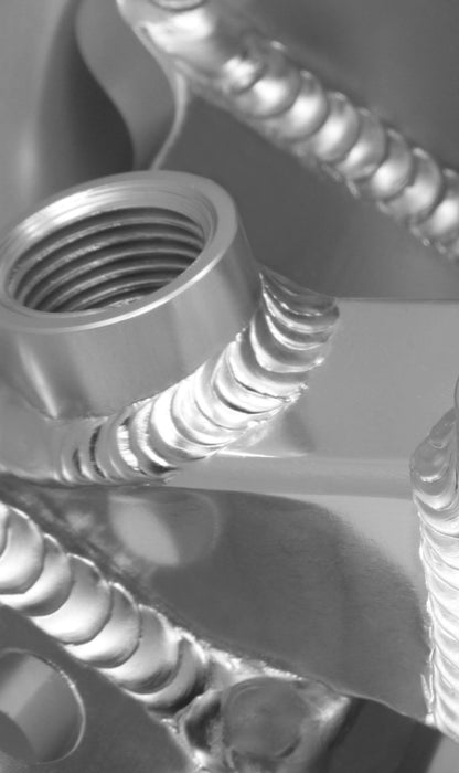 Sheet Metal Fabricated Intake Manifold SBC Single Plane Carbureted Silver with Sniper Logo