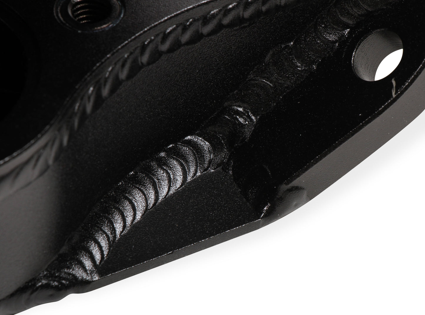 Fabricated Intake Manifold SBC Single Plane Carbureted (2 x 4150 style flange changeable plate) Black with Sniper logo by The Tuner Store