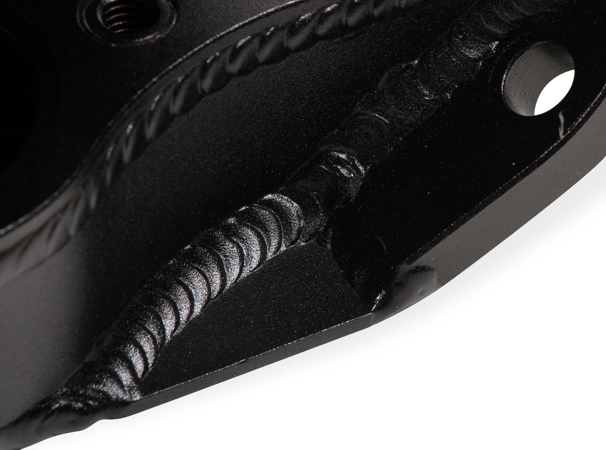 Fabricated Intake Manifold SBC Single Plane Carbureted (2 x 4150 style flange changeable plate) Black with Sniper logo by The Tuner Store