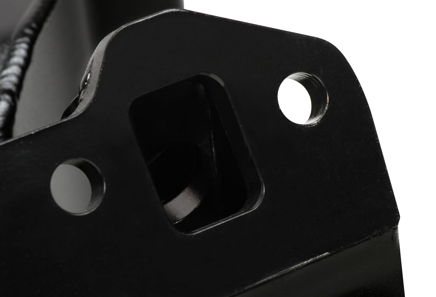 Fabricated Intake Manifold SBC Single Plane Carbureted (2 x 4150 style flange changeable plate) Black with Sniper logo by The Tuner Store