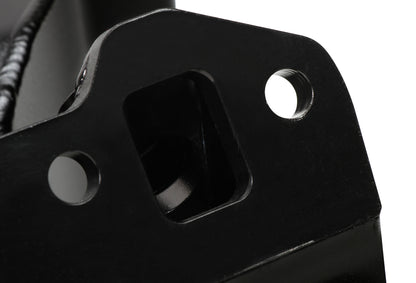 Fabricated Intake Manifold SBC Single Plane Carbureted (2 x 4150 style flange changeable plate) Black with Sniper logo by The Tuner Store