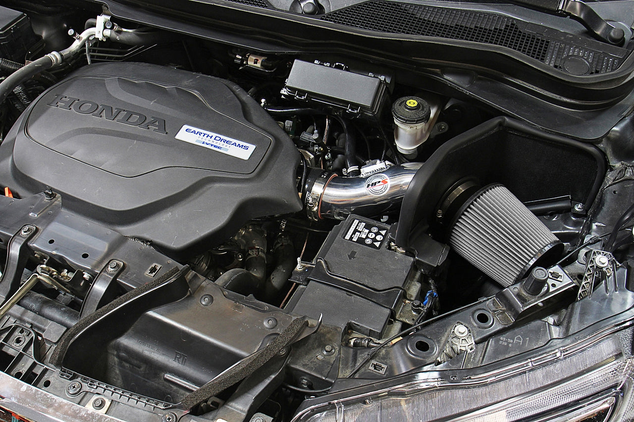 HPS Shortram Air Intake Kit 2019-2022 Honda Passport 3.5L V6, Includes Heat Shield, 827-621