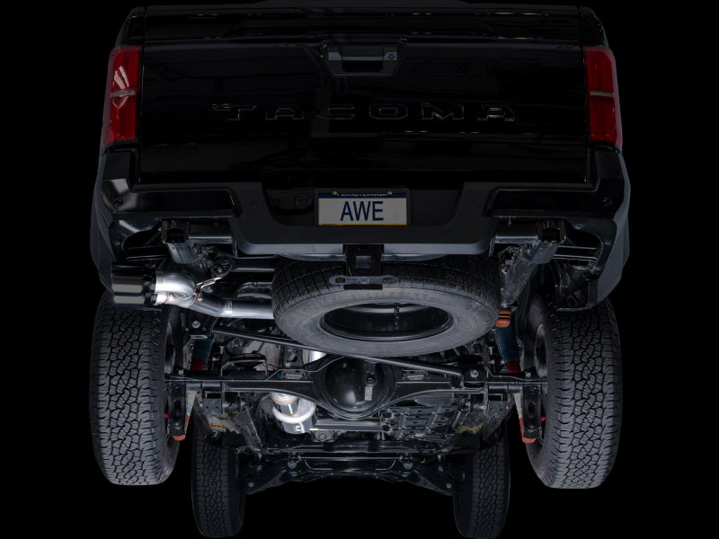 AWE Tuning AWE Exhaust for 4th Gen Toyota Tacoma Dual Diamond Black Tips 3015-33254