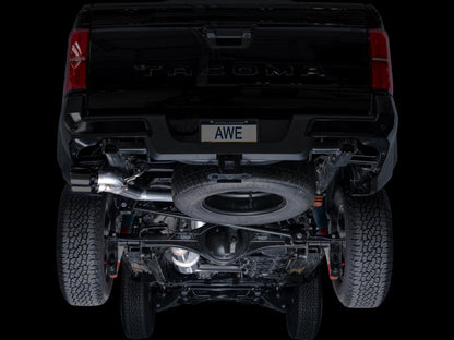 AWE Tuning AWE Exhaust for 4th Gen Toyota Tacoma Dual Diamond Black Tips 3015-33254