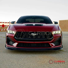 Real Carbon Fiber Front Lip Splitter Extension for 2024+ Ford Mustang GT & EcoBoost