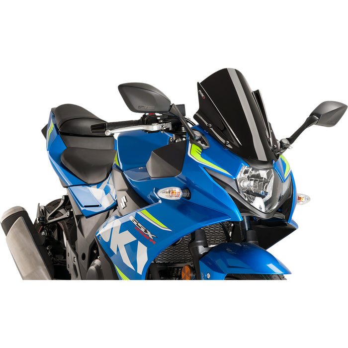 PUIG HI-TECH PARTS 2301-2794 9722N Z-Racing Windscreen Race Windscreen - 14-3/8" - Black - Suzuki