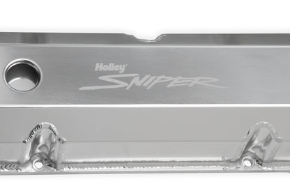 Sniper Valve Cover - Fabricated Aluminum - Ford FE - Tall - Natural Anodized
