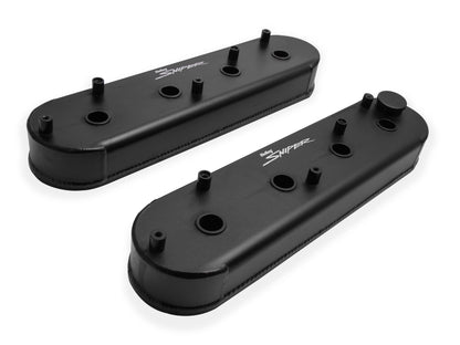 Sniper Valve Cover - Fabricated Aluminum - GM LS Engines - Satin Black by The Tuner Store