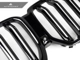 AutoTecknic Dual-Slats Gloss Black Front Grille - G06 X6 LCI