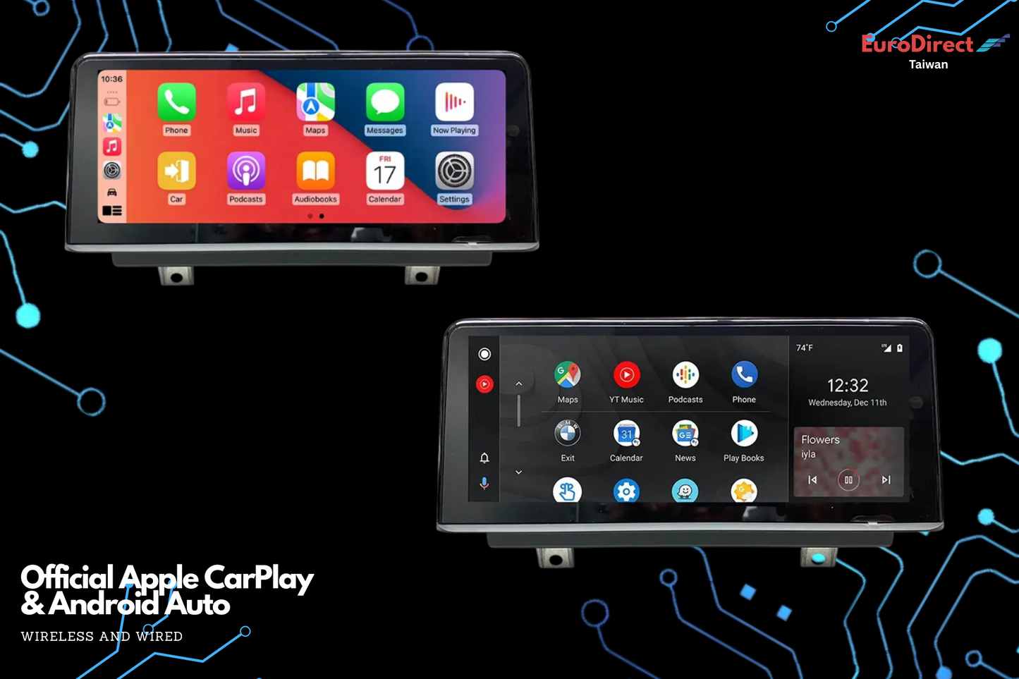 BMW F20, F22, F30, F31, F32, F33, F34, F36, F45, F48, F80, F83, F82 M3 M4 (X1, X2, 1, 2, 3 & 4 Series) CarPlay / Android Auto