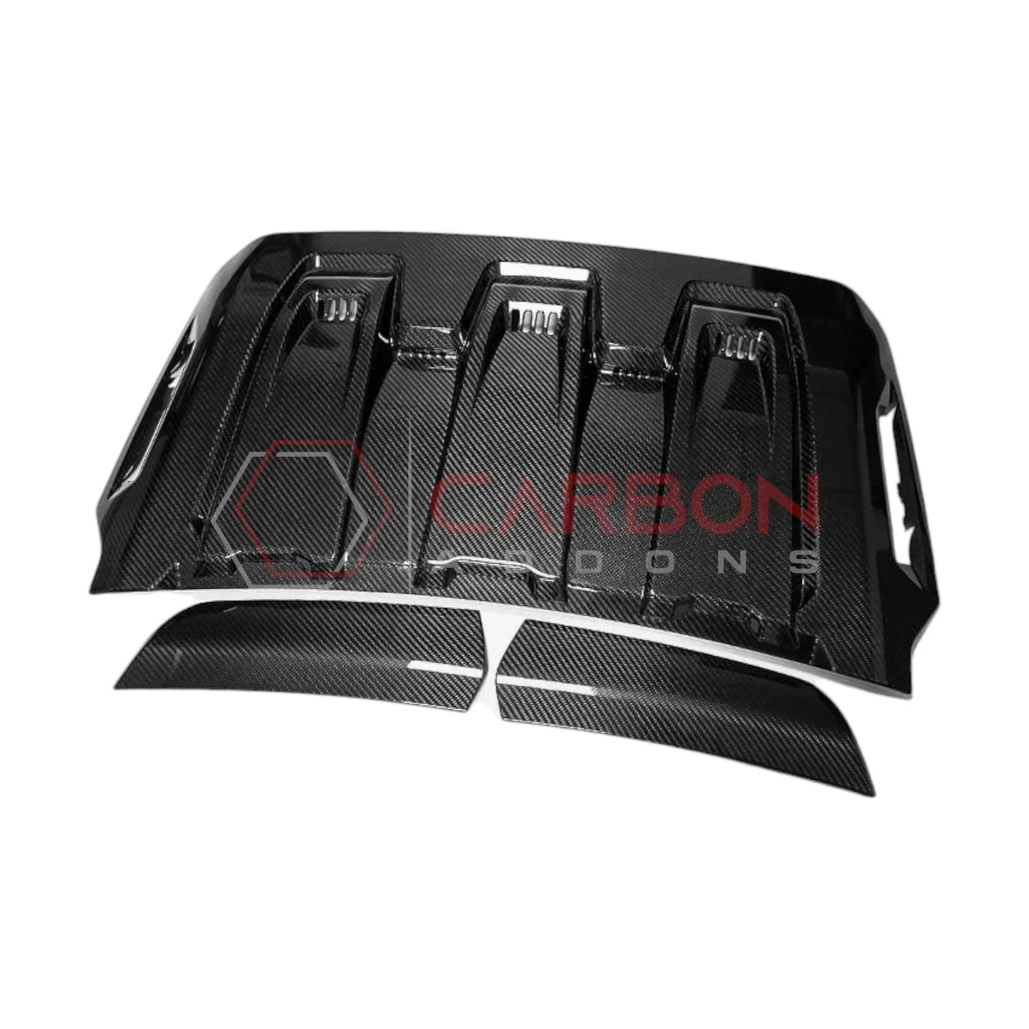 Real Carbon Fiber Hood Vent Cover for 2023+ Ford F-150 Raptor R (V8)