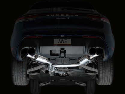 AWE Tuning 19-21 Porsche Macan 3.0T/2.9TT Touring Edition Catback Exhaust w/ Diamond Black Tips 3015-43951