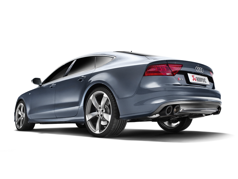 Akrapovic 13-17 Audi S6 Avant/Limousine (C7) Evolution Line Cat Back (Titanium) w/ Carbon Tips S-AU/TI/6H