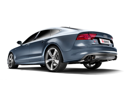 Akrapovic 13-17 Audi S6 Avant/Limousine (C7) Evolution Line Cat Back (Titanium) w/ Carbon Tips S-AU/TI/6H