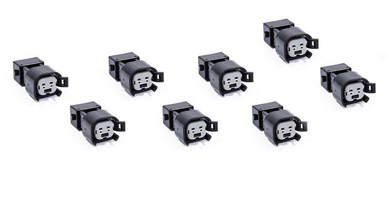 8x USCAR EV6 & EV14 Female to EV1 Male Fuel Injector Connectors Adapters VW AUDI