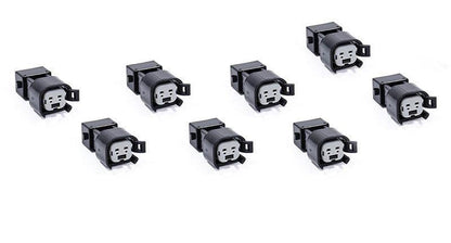 8x USCAR EV6 & EV14 Female to EV1 Male Fuel Injector Connectors Adapters VW AUDI