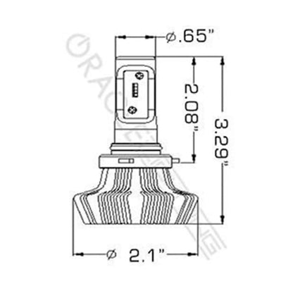 ORACLE Lighting 9005 - 4,000+ Lumen LED Light Bulb Conversion Kit (Fog Light)