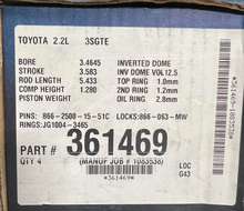 JE Pistons Toyota 2.2L 3SGTE full set