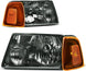 Autosaver88 LED Drl Headlight Assembly Compatible With 20012011 Ford Ranger Pair Headlights Wdaytime Running Light Chrome Housing Amber Reflector