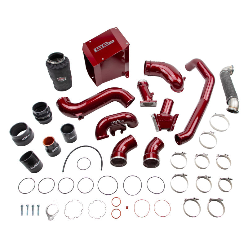 Wehrli 06-07 Chevrolet 6.6L Duramax LBZ Stage 3 High Flow Bundle Kit - WCFab Red