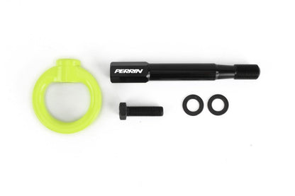 PERRIN Tow Hook Kit Rear Neon Yellow WRX 2008-2014 / STI Hatchback 2008-2014 | PSP-BDY-250NY
