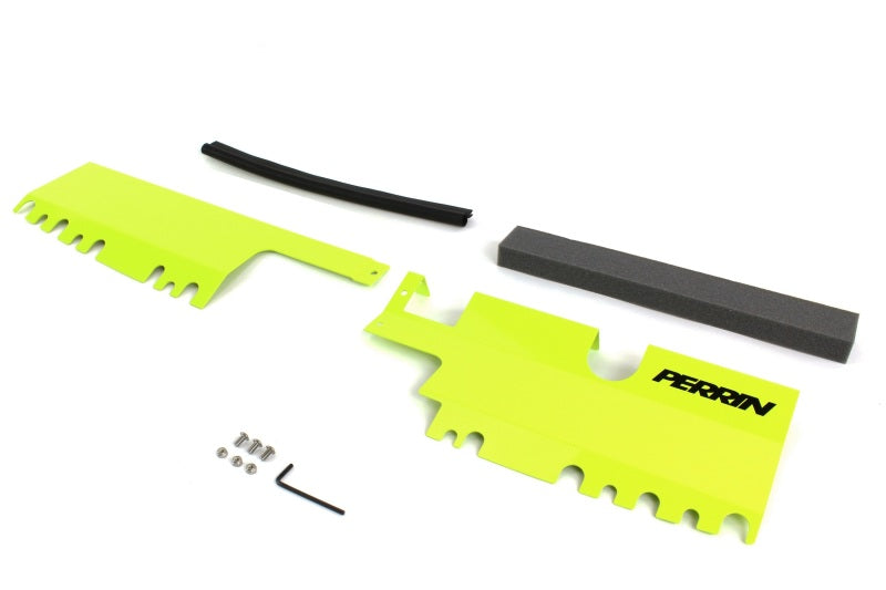Perrin [15-21 WRX/STI] Radiator Shroud With OEM Intake Scoop - Neon Yellow | PSP-ENG-512-4NY