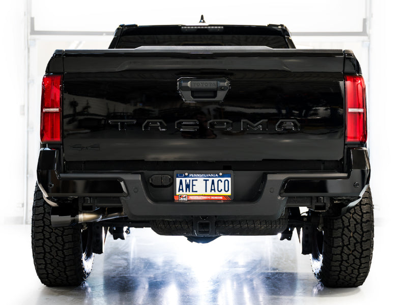 AWE Tuning AWE Exhaust for 4th Gen Toyota Tacoma Dual Diamond Black Tips 3015-33254