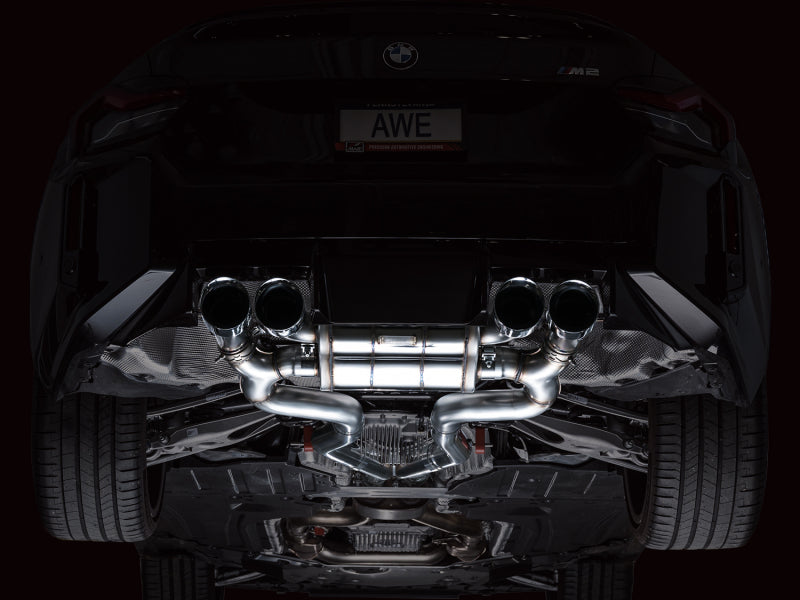 AWE Tuning 23-24 BMW G87 M2 SwitchPath Edition Exhaust - Chrome Silver Tips 3025-42487