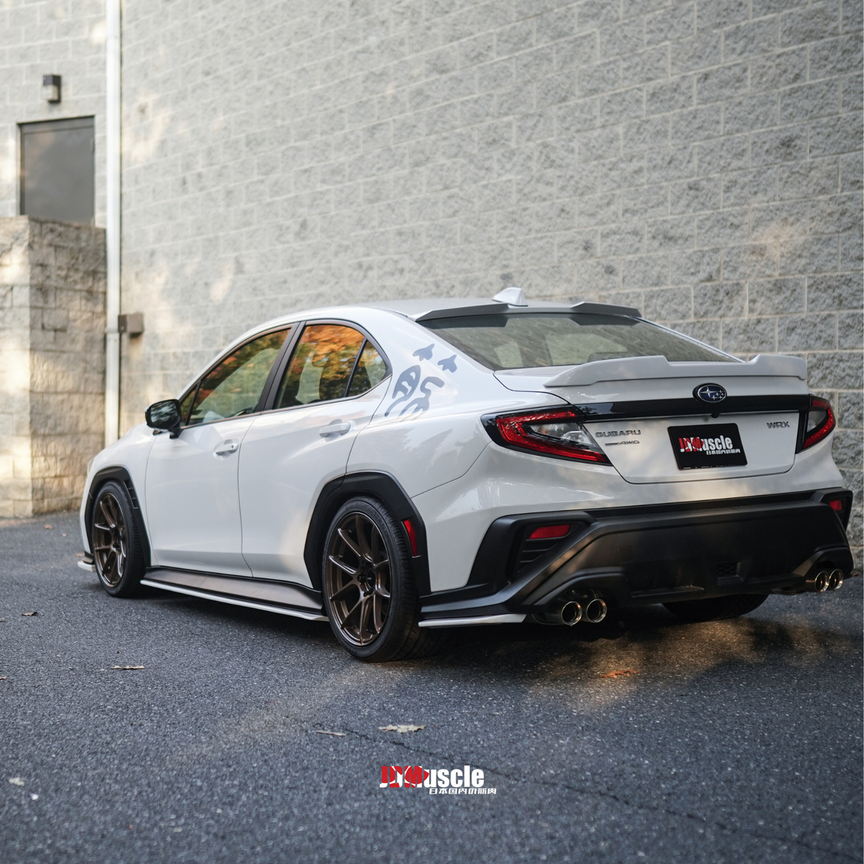 JDMuscle [22-25 WRX] V1 Roof Spoiler-Paint Matched/Gloss Black