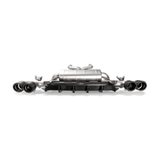 Akrapovic 18+ BMW M5 (F90) Rear Carbon Fiber Diffuser - High Gloss w/ Red/White Akrapovic Logo