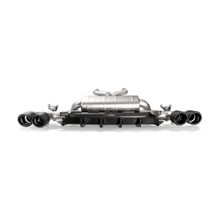 Akrapovic 18+ BMW M5 (F90) Rear Carbon Fiber Diffuser - High Gloss w/ Red/White Akrapovic Logo
