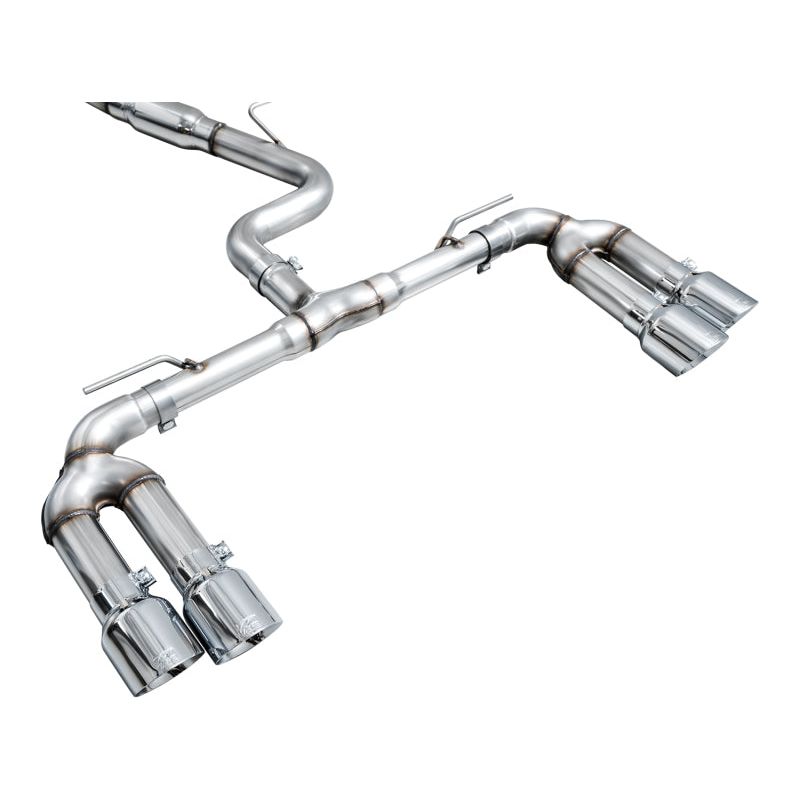 AWE 22-24 Audi 8Y S3 Track Edition Exhaust - Chrome Silver Tips