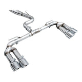 AWE 22-24 Audi 8Y S3 Track Edition Exhaust - Chrome Silver Tips