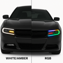 SPDZ1 2015–2024 Dodge Charger Hellfire LED Headlights w/ Switchback DRL & Amber Sequential Turn Signals
