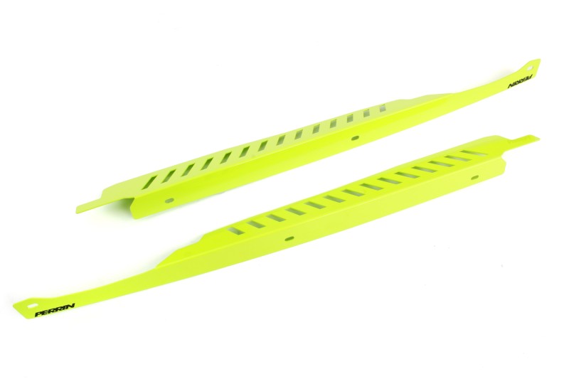 PERRIN Performance [11-14 WRX, 08-14 STI] Fender Shrouds - Neon Yellow | PSP-ENG-549NY