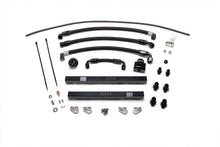 AMS Performance 2009+ Nissan GT-R R35 Alpha Fuel Rail Kit w/Regulator - Black ALP.07.07.0002-1
